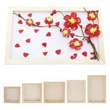 Max White Blank Artist Wooden Board Frame Oil Acrylic Painting DIY 0.7x15x15cm