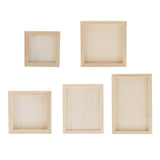Max White Blank Artist Wooden Board Frame Oil Acrylic Painting DIY 0.7x15x15cm