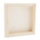 Max White Blank Artist Wooden Board Frame Oil Acrylic Painting DIY 1.5x15x15cm