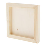 Max White Blank Artist Wooden Board Frame Oil Acrylic Painting DIY 1.5x15x15cm