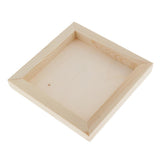 Max White Blank Artist Wooden Board Frame Oil Acrylic Painting DIY 1.5x15x15cm