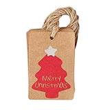 Maxbell 100PCS/Set Kraft Paper Christmas Crafts Gift Tags Price Tag Hanging Deco 2