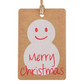 Maxbell 100PCS/Set Kraft Paper Christmas Crafts Gift Tags Price Tag Hanging Deco 3