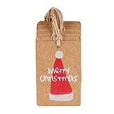 Maxbell 100PCS/Set Kraft Paper Christmas Crafts Gift Tags Price Tag Hanging Deco 4