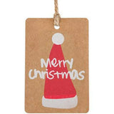 Maxbell 100PCS/Set Kraft Paper Christmas Crafts Gift Tags Price Tag Hanging Deco 4