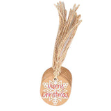 Maxbell 100PCS/Set Kraft Paper Christmas Crafts Gift Tags Price Tag Hanging Deco 5