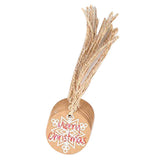 Maxbell 100PCS/Set Kraft Paper Christmas Crafts Gift Tags Price Tag Hanging Deco 5