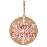 Maxbell 100PCS/Set Kraft Paper Christmas Crafts Gift Tags Price Tag Hanging Deco 5