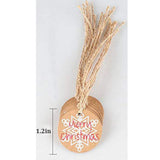 Maxbell 100PCS/Set Kraft Paper Christmas Crafts Gift Tags Price Tag Hanging Deco 5