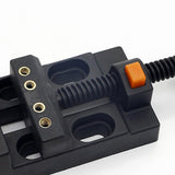 Maxbell Universal Mini Drill Press Walnut Vise Clamp Table Bench Vice Orange Black