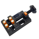 Maxbell Universal Mini Drill Press Walnut Vise Clamp Table Bench Vice Orange Black