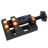 Maxbell Universal Mini Drill Press Walnut Vise Clamp Table Bench Vice Orange Black