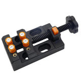 Maxbell Universal Mini Drill Press Walnut Vise Clamp Table Bench Vice Orange Black