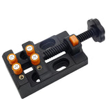 Maxbell Universal Mini Drill Press Walnut Vise Clamp Table Bench Vice Orange Black