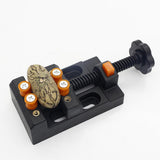 Maxbell Universal Mini Drill Press Walnut Vise Clamp Table Bench Vice Orange Black