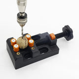Maxbell Universal Mini Drill Press Walnut Vise Clamp Table Bench Vice Orange Black