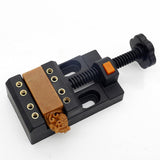 Maxbell Universal Mini Drill Press Walnut Vise Clamp Table Bench Vice Orange Black