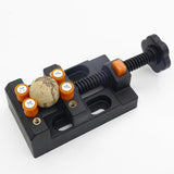 Maxbell Universal Mini Drill Press Walnut Vise Clamp Table Bench Vice Orange Black