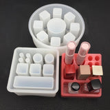 Max Clear Cosmetic Display Lipstic Perfume Nail Polish Holder 13x4cm round