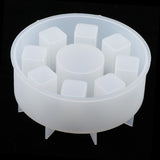 Max Clear Cosmetic Display Lipstic Perfume Nail Polish Holder 13x4cm round