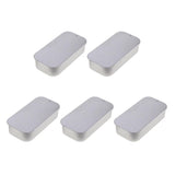 Max 5 Pcs Metal Push-pull Box Tin Square Container Home Storage Case Iron Box