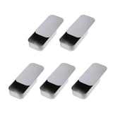 Max 5 Pcs Metal Push-pull Box Tin Square Container Home Storage Case Iron Box
