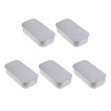 Max 5 Pcs Metal Push-pull Box Tin Square Container Home Storage Case Iron Box
