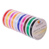 Max 10 roll Multi Color Crystal Sting Beads Bracelet Threading DIY Crafts Cord
