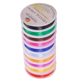 Max 10 roll Multi Color Crystal Sting Beads Bracelet Threading DIY Crafts Cord