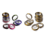 Maxbell 10 roll 10m Colorful Steel String Beading Threading Making Cord golden aster