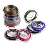Maxbell 10 roll 10m Colorful Steel String Beading Threading Making Cord golden aster