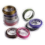 Maxbell 10 roll 10m Colorful Steel String Beading Threading Making Cord golden aster