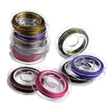 Maxbell 10 roll 10m Colorful Steel String Beading Threading Making Cord golden aster