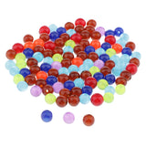 Maxbell 100Pcs 6mm colorful Glass Round Beads Loose Spacer Bead DIY Jewelry Making