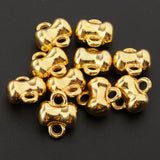 Max 10pcs golden plated Challenge Cup shape jingle bells for christmas DIY Decor