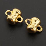 Max 10pcs golden plated Challenge Cup shape jingle bells for christmas DIY Decor