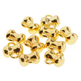 Max 10pcs golden plated Challenge Cup shape jingle bells for christmas DIY Decor