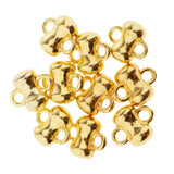 Max 10pcs golden plated Challenge Cup shape jingle bells for christmas DIY Decor