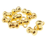Max 10pcs golden plated Challenge Cup shape jingle bells for christmas DIY Decor