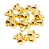 Max 10pcs golden plated Challenge Cup shape jingle bells for christmas DIY Decor