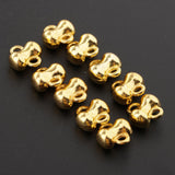 Max 10pcs golden plated Challenge Cup shape jingle bells for christmas DIY Decor