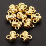 Max 10pcs golden plated Challenge Cup shape jingle bells for christmas DIY Decor