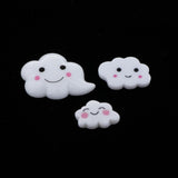 Maxbell 20pcs Mixed Clouds Resin Flatback Cabochon for DIY Crafts Decoration