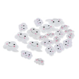 Maxbell 20pcs Mixed Clouds Resin Flatback Cabochon for DIY Crafts Decoration