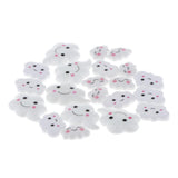 Maxbell 20pcs Mixed Clouds Resin Flatback Cabochon for DIY Crafts Decoration