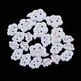 Maxbell 20pcs Mixed Clouds Resin Flatback Cabochon for DIY Crafts Decoration