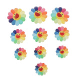 Maxbell 10pcs Sunflower Pattern Resin Decor Phone Case Gifts Jewelry DIY Craft Decor