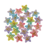 Maxbell 20pcs Zodiac Pattern Resin Decor Five Point Star DIY Crafts Phone Case Decor