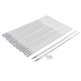 Maxbell 20 Pieces 1mm Colorful Glitter Ink Gel Pen Refills for Drawing White