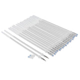 Maxbell 20 Pieces 1mm Colorful Glitter Ink Gel Pen Refills for Drawing White